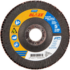 5 × 7/8″ Blaze Fiberglass Conical Flap Disc Type 29 60 Grit R980P Premium Ceramic Alumina - Exact Tooling