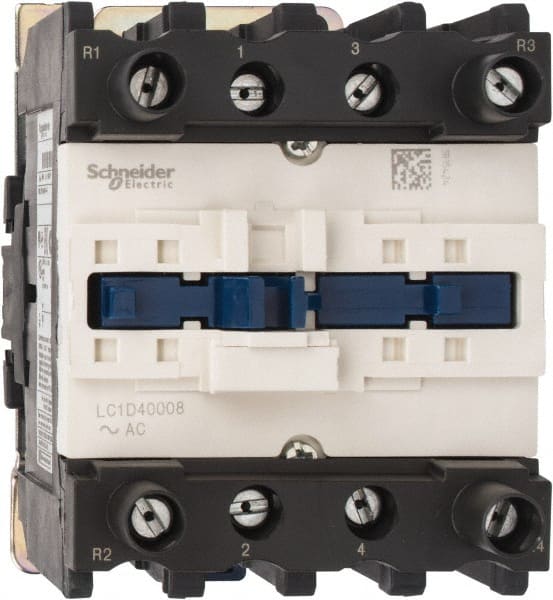 Schneider Electric - 4 Pole, 120 Coil VAC at 60 Hz, 60 Amp at 440 VAC, Nonreversible IEC Contactor - Bureau Veritas, CCC, CSA, CSA C22.2 No. 14, DNV, EN/IEC 60947-4-1, EN/IEC 60947-5-1, GL, GOST, LROS, RINA, RoHS Compliant, UL 508, UL Listed - Exact Tooling