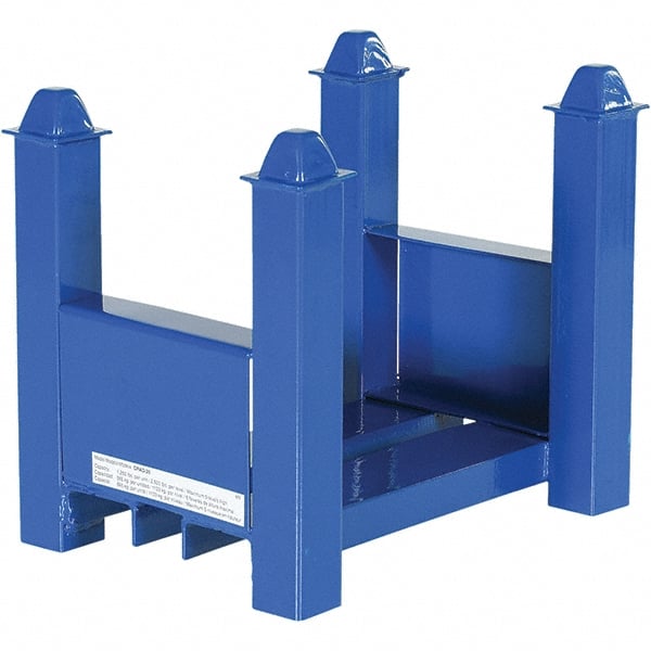 Vestil - 1,250 Lb Capacity Steel Bar Cradle - Steel Deck, 12" OAW - Exact Tooling