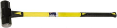 Ability One - 12 Lb Head, 48" Long Sledge Hammer - Steel Head, Fiberglass Handle with Grip - Exact Tooling