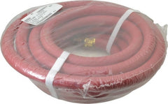 Value Collection - 1/2" ID x 0.812" OD 25' Long Multipurpose Air Hose - MNPT x MNPT Ends, 250 Working psi, 1/2" Fitting, Red - Exact Tooling