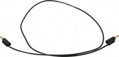 Pomona - Black Electrical Test Equipment Leads - Use with Banana Plugs - Exact Tooling