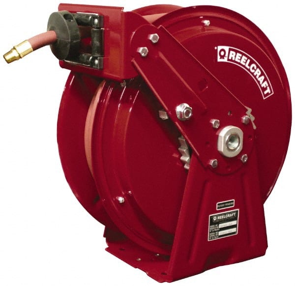 Reelcraft - 50' Spring Retractable Hose Reel - 3,250 psi, Hose Included - Exact Tooling