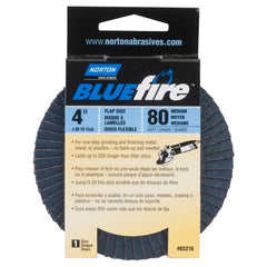4″ × 5/8″ Flap Disc BlueFire Type 29 Fiberglass Plate 80 Grit - Exact Tooling