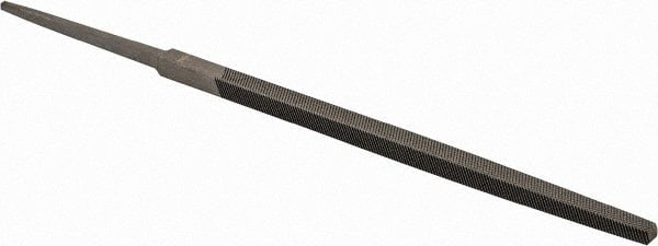 Value Collection - 5.27" Long, Bastard Cut, Square American-Pattern File - Double Cut, 0.16" Overall Thickness, Tang - Exact Tooling