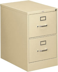 Hon - 18-1/4" Wide x 29" High x 26-1/2" Deep, 2 Drawer Vertical File - Steel, Putty - Exact Tooling