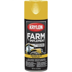 Krylon - Yellow (John Deere), 12 oz Net Fill, Gloss, Farm & Equipment Spray Paint - 12 oz Container, Use on Equipment - Exact Tooling
