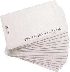 Acroprint Time Recorder - 4" Wide x 0.1458" Long, White Proximity Badge - For TimeQplus Proximity System, FaceVerify & ATR 360 Biometric Clock - Exact Tooling