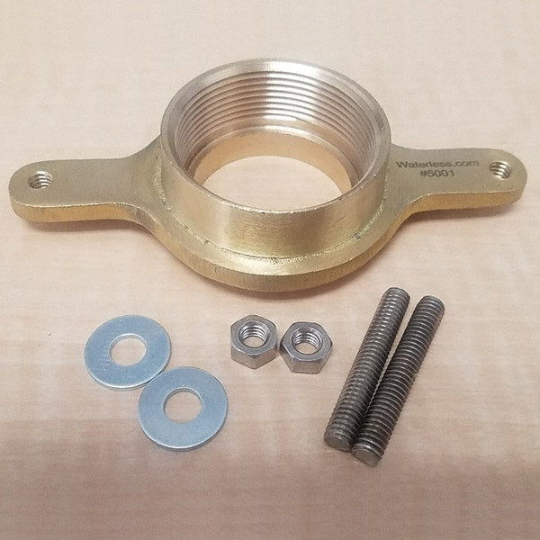 Waterless - Urinals & Accessories Type: Waterless Urinal Flange Color: Brass - Exact Tooling