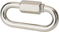 Value Collection - Q235 Grade Blue Zinc Plating A3 Quick Link - 3/8" Diameter, 2,200 Lb Load Limit - Exact Tooling