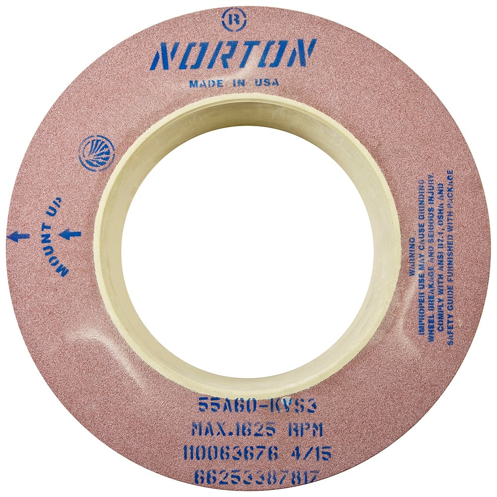 Norton - Centerless & Cylindrical Grinding Wheels Wheel Diameter (Inch): 20 Wheel Width (Inch): 8 - Exact Tooling