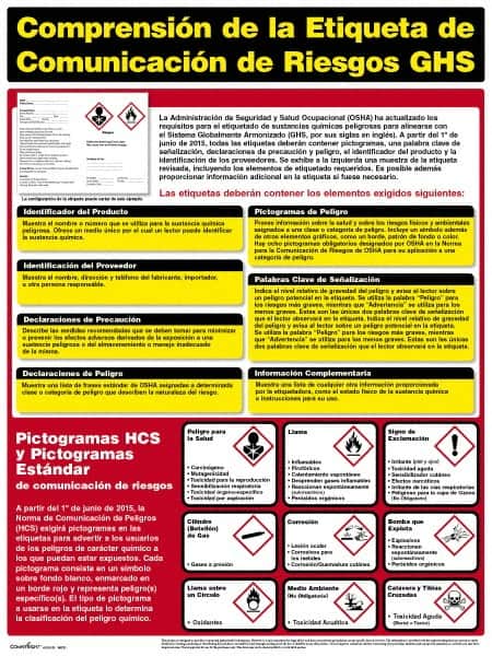 ComplyRight - Regulatory Compliance General Safety & Accident Prevention Training Kit - Spanish, 18" Wide x 24" High - Exact Tooling