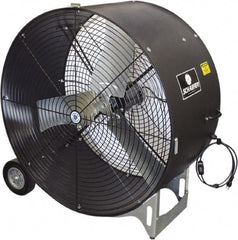 Schaefer Ventilation Equipment - 36" Blade, 1/2 hp, 7,700 & 11,000 CFM, Industrial Circulation Fan - Portable with Wheels, 2 Speed - Exact Tooling