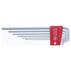 6PC SET BALL END HEX L KEY METRIC - Exact Tooling