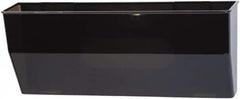 Deflect-o - 15" Wide x 6-3/8" High x 3" Deep Plastic Wall File - 1 Compartment, Smoke - Exact Tooling