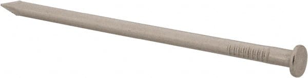 Made in USA - 16D, 8 Gauge, 3-1/2" OAL Common Nails - Smooth Shank, T304 Stainless Steel - Exact Tooling