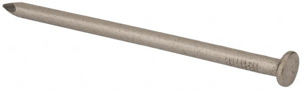 Made in USA - 20D, 6 Gauge, 4" OAL Common Nails - Smooth Shank, T304 Stainless Steel - Exact Tooling