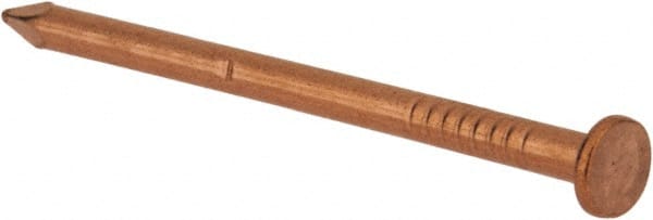 Made in USA - 6D, 11 Gauge, 2" OAL Common Nails - Smooth Shank, Copper - Exact Tooling