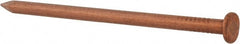 Made in USA - 10D, 9 Gauge, 3" OAL Common Nails - Smooth Shank, Copper - Exact Tooling