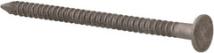 Made in USA - 3D, 14 Gauge, 1-1/4" OAL Common Nails - Ring Shank, 316 Stainless Steel - Exact Tooling