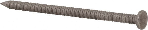 Made in USA - 8D, 10 Gauge, 2-1/2" OAL Common Nails - Ring Shank, 18-8 Stainless Steel - Exact Tooling