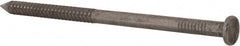 Made in USA - 20D, 6 Gauge, 4" OAL Common Nails - Ring Shank, 18-8 Stainless Steel - Exact Tooling