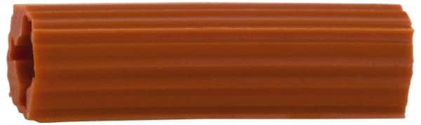 Value Collection - 5/8" Diam, 5/8" Drill, 2-1/2" OAL, 1" Min Embedment Plug Concrete Anchor - Plastic - Exact Tooling
