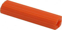 Value Collection - 3/8" Diam, 3/8" Drill, 2" OAL, 1-1/8" Min Embedment Plug Concrete Anchor - Plastic - Exact Tooling