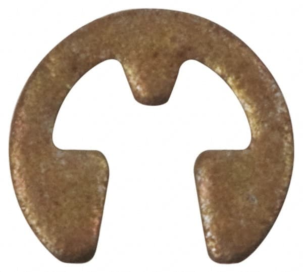 Rotor Clip - 0.675" Groove Diam, 7/8" Shaft Diam, Phosphate Steel, E Style External Retaining Rings - 0.056" Groove Width, 0.1" Groove Depth, 0.05" Ring Thickness, Grade 1060-1090 - Exact Tooling