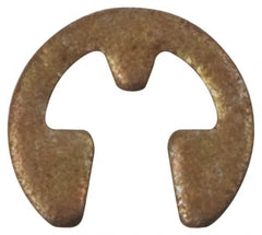 Rotor Clip - 0.675" Groove Diam, 7/8" Shaft Diam, Phosphate Steel, E Style External Retaining Rings - 0.056" Groove Width, 0.1" Groove Depth, 0.05" Ring Thickness, Grade 1060-1090 - Exact Tooling