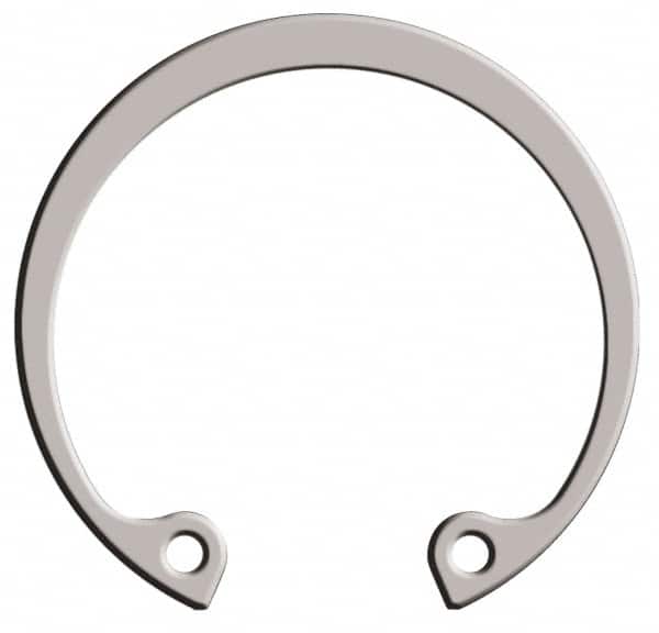 Rotor Clip - 0.035" Thick, Passivated Finish, Stainless Steel Snap Internal Retaining Ring - 0.039" Groove Width, 0.015" Groove Depth, 0.53" Groove Diam, Grade 15-7 Grade 632 - Exact Tooling