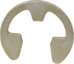 Rotor Clip - 3/16" Groove Diam, 7/32" Shaft Diam, Zinc Yellow Dichromate Steel, E Style External Retaining Rings - 0.029" Groove Width, 0.015" Groove Depth, 0.025" Ring Thickness, Grade 1060-1090 - Exact Tooling