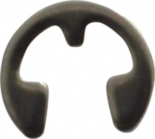Rotor Clip - 0.074" Groove Diam, 3/32" Shaft Diam, Stainless Steel, E Style External Retaining Rings - 0.02" Groove Width, 0.01" Groove Depth, 0.015" Ring Thickness, Grade 15-7 Grade 632 - Exact Tooling