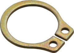 Rotor Clip - 0.321" Groove Diam, 11/32" Shaft Diam, Zinc Yellow Dichromate Steel, Snap External Retaining Rings - 0.029" Groove Width, 0.011" Groove Depth, 0.025" Ring Thickness, Grade 1060-1090 - Exact Tooling