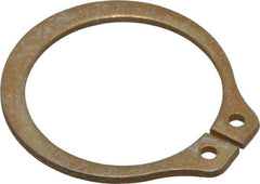 Rotor Clip - 0.704" Groove Diam, 3/4" Shaft Diam, Zinc Yellow Dichromate Steel, Snap External Retaining Rings - 0.046" Groove Width, 0.023" Groove Depth, 0.042" Ring Thickness, Grade 1060-1090 - Exact Tooling