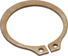 Rotor Clip - 0.762" Groove Diam, 13/16" Shaft Diam, Zinc Yellow Dichromate Steel, Snap External Retaining Rings - 0.046" Groove Width, 0.025" Groove Depth, 0.042" Ring Thickness, Grade 1060-1090 - Exact Tooling
