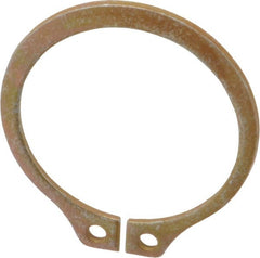 Rotor Clip - 1.059" Groove Diam, 1-1/8" Shaft Diam, Zinc Yellow Dichromate Steel, Snap External Retaining Rings - 0.056" Groove Width, 0.033" Groove Depth, 0.05" Ring Thickness, Grade 1060-1090 - Exact Tooling