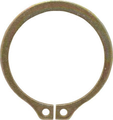 Rotor Clip - 1.176" Groove Diam, 1-1/4" Shaft Diam, Zinc Yellow Dichromate Steel, Snap External Retaining Rings - 0.056" Groove Width, 0.037" Groove Depth, 0.05" Ring Thickness, Grade 1060-1090 - Exact Tooling