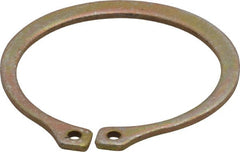 Rotor Clip - 1.232" Groove Diam, 1-5/16" Shaft Diam, Zinc Yellow Dichromate Steel, Snap External Retaining Rings - 0.056" Groove Width, 0.04" Groove Depth, 0.05" Ring Thickness, Grade 1060-1090 - Exact Tooling
