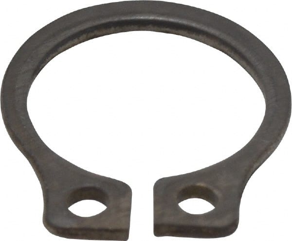 Rotor Clip - 0.29" Groove Diam, 5/16" Shaft Diam, Zinc-Plated Stainless Steel, Snap External Retaining Rings - 0.029" Groove Width, 0.011" Groove Depth, 0.025" Ring Thickness, Grade 15-7 Grade 632 - Exact Tooling