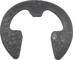 Rotor Clip - 0.095" Groove Diam, 1/8" Shaft Diam, Phosphate Steel, Bowed E Style External Retaining Rings - 0.022" Groove Width, 0.015" Groove Depth, 0.01" Ring Thickness, Grade 1060-1090 - Exact Tooling
