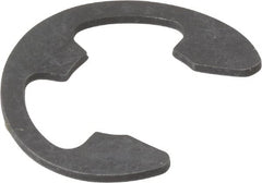 Rotor Clip - 0.485" Groove Diam, 5/8" Shaft Diam, Phosphate Steel, Bowed E Style External Retaining Rings - 0.077" Groove Width, 0.07" Groove Depth, 0.042" Ring Thickness, Grade 1060-1090 - Exact Tooling