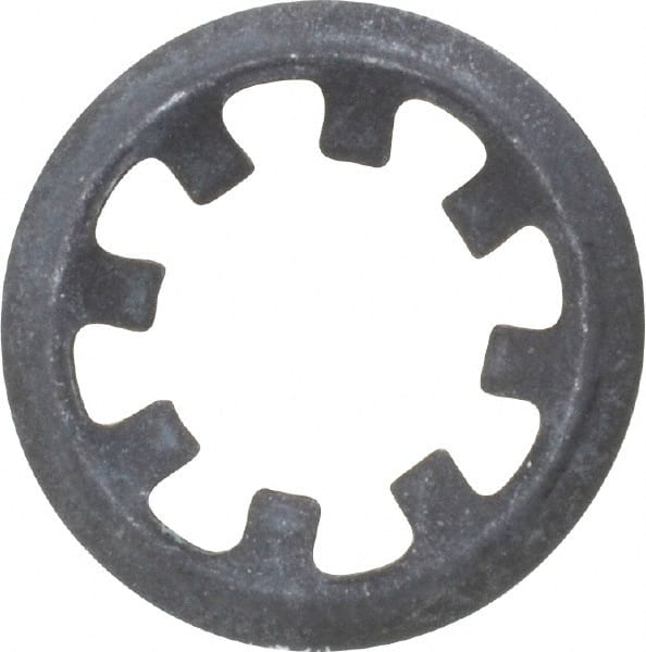 Rotor Clip - 5/16" Shaft Diam, Phosphate Steel, Self Locking External Retaining Rings - 0.015" Ring Thickness, Grade 1060-1090 - Exact Tooling