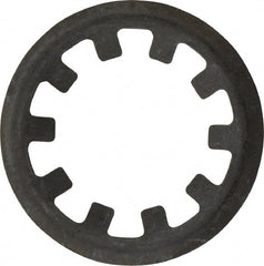 Rotor Clip - 7/16" Shaft Diam, Phosphate Steel, Self Locking External Retaining Rings - 0.015" Ring Thickness, Grade 1060-1090 - Exact Tooling