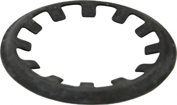 Rotor Clip - 5/8" Shaft Diam, Phosphate Steel, Self Locking External Retaining Rings - 0.015" Ring Thickness, Grade 1060-1090 - Exact Tooling