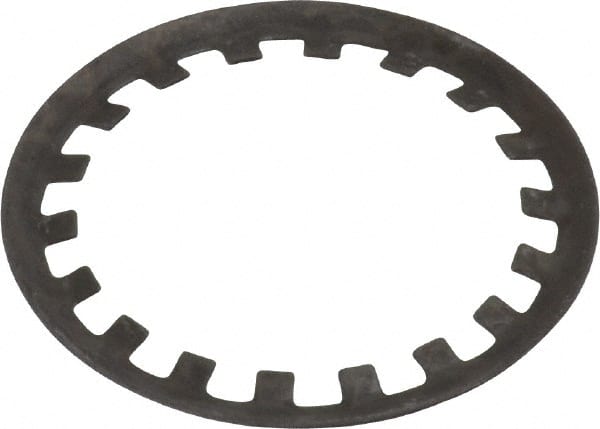 Rotor Clip - 1" Shaft Diam, Phosphate Steel, Self Locking External Retaining Rings - 0.015" Ring Thickness, Grade 1060-1090 - Exact Tooling