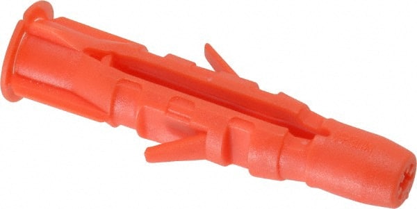 Value Collection - 5/16" Diam, 2" Long, Plug Drywall & Hollow Wall Anchor - 5/16" Drill, Plastic, Use in Drywall & Hollow Wall - Exact Tooling