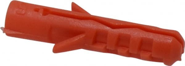 Value Collection - 3/16" Diam, 1" Long, Plug Drywall & Hollow Wall Anchor - 3/16" Drill, Nylon, Use in Drywall & Hollow Wall - Exact Tooling