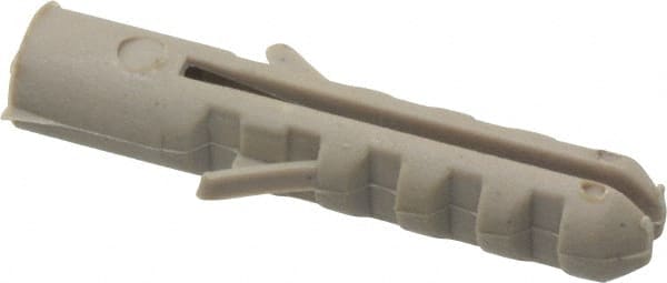 Value Collection - 5/16" Diam, 1-1/2" Long, Plug Drywall & Hollow Wall Anchor - 5/16" Drill, Nylon, Use in Drywall & Hollow Wall - Exact Tooling
