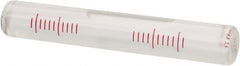 SPI - 3-3/4 Inch Long x 19/32 Inch Wide, Level Replacement Vial - Clear, Use With Block Levels - Exact Tooling